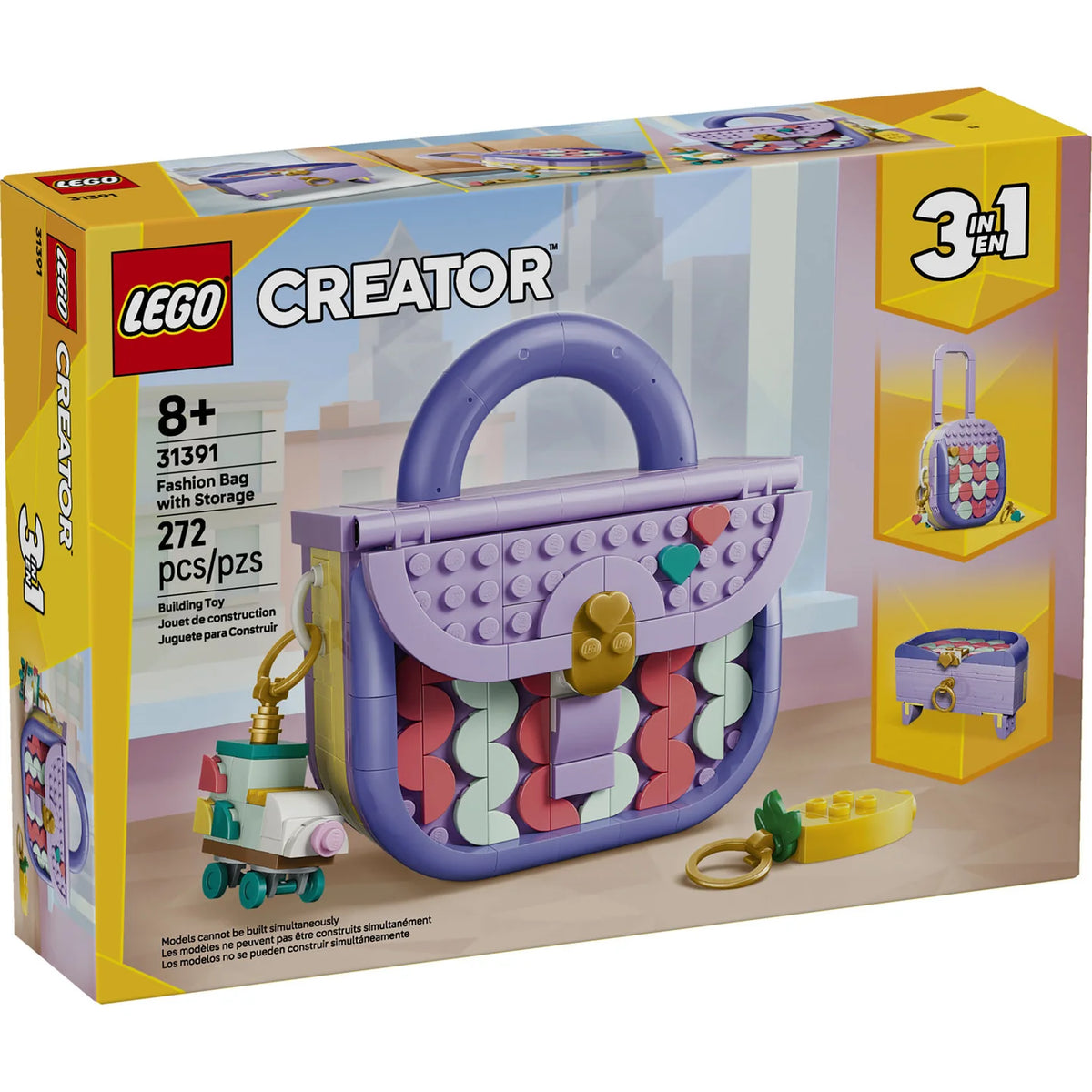 LEGO® Creator 3 in 1 Art Fashion Bag with Storage (31391)