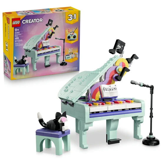 LEGO® Creator 3 in 1 Music Decor Piano with Cat (31392)