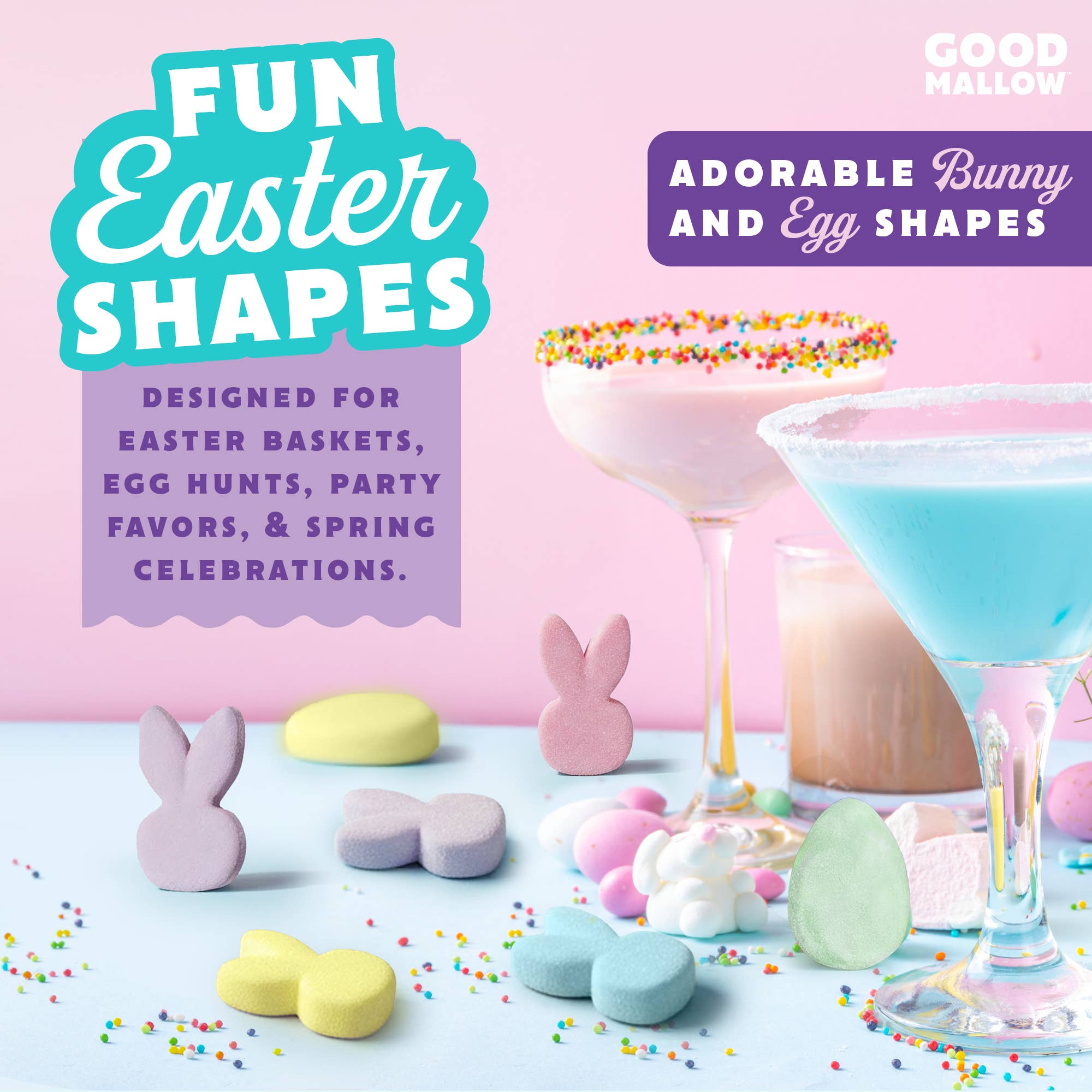 GoodMallow Plant-Based Easter Bunny Marshmallows