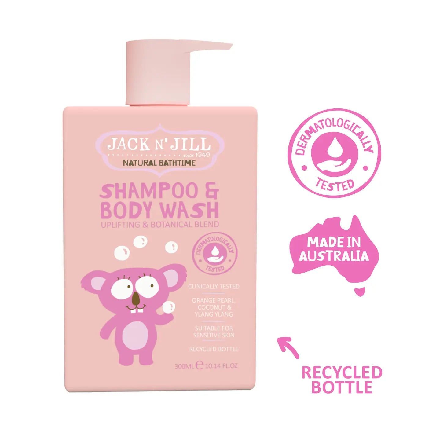 Jack N' Jill Shampoo & Body Wash - Natural 300mL
