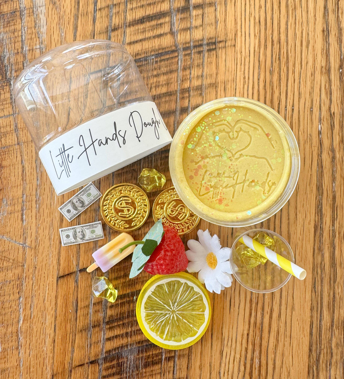 Lemonade Playdough To-Go Jar