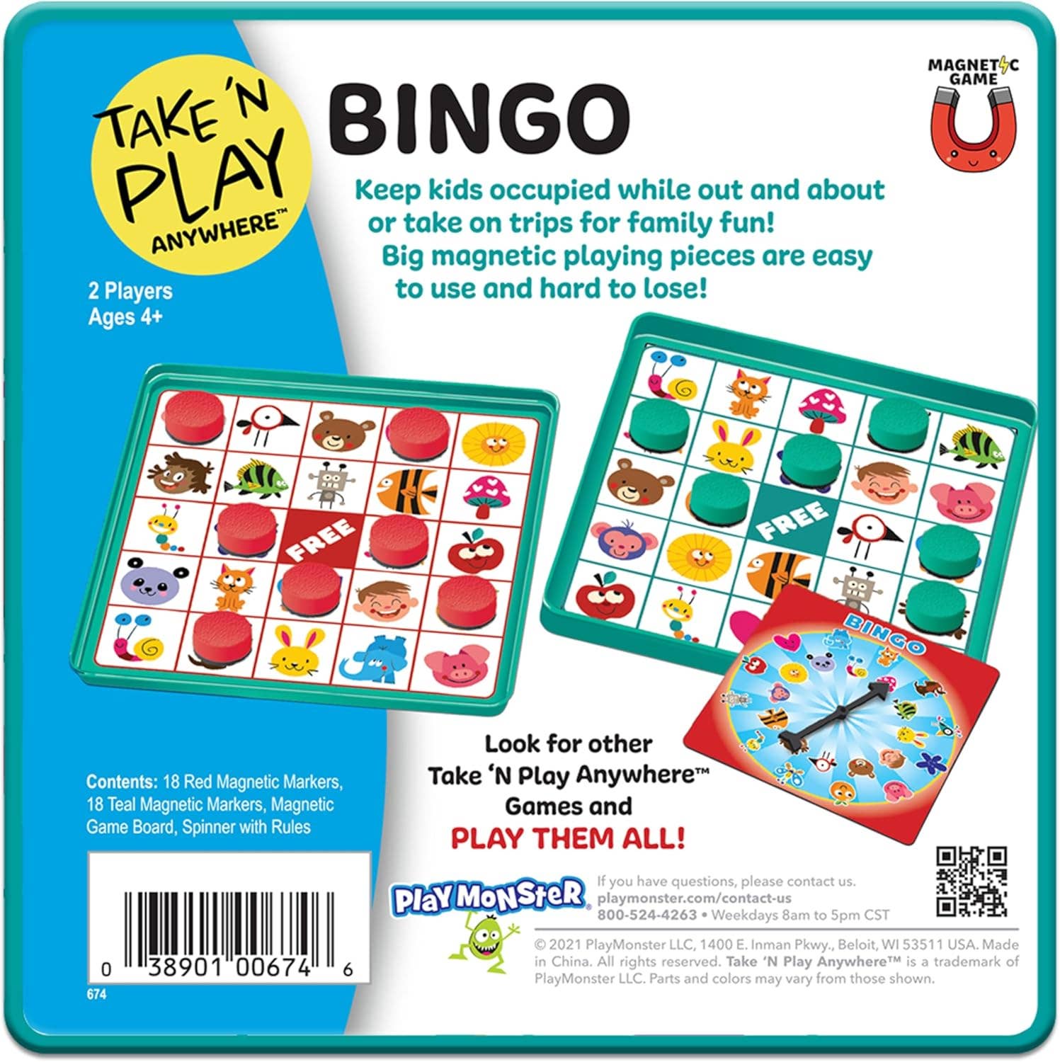 Take N Play Anywhere Bingo Magnetic Game - Stocking Stuffer