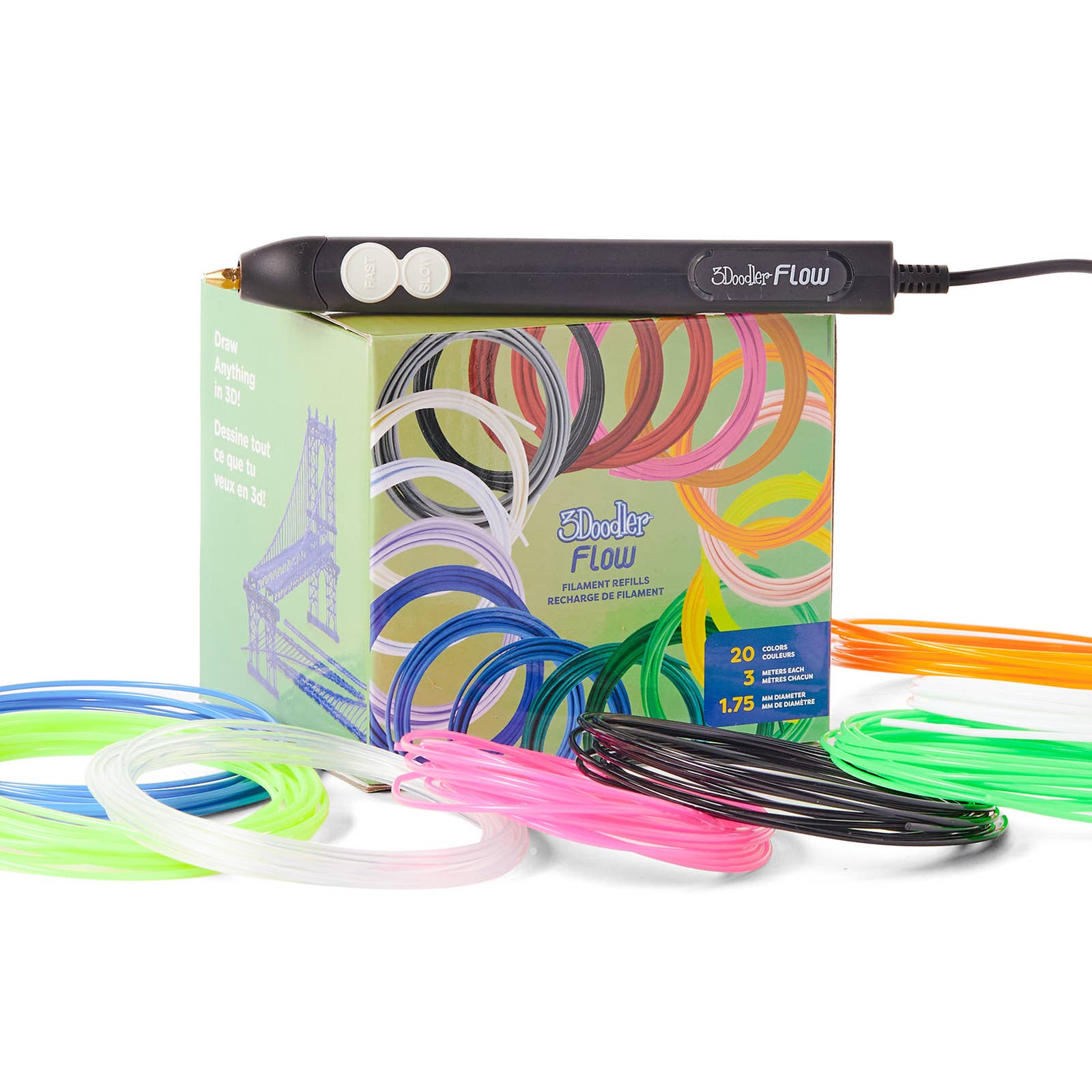 3Doodler Flow Plastic Filament Refill Box (1.75mm)