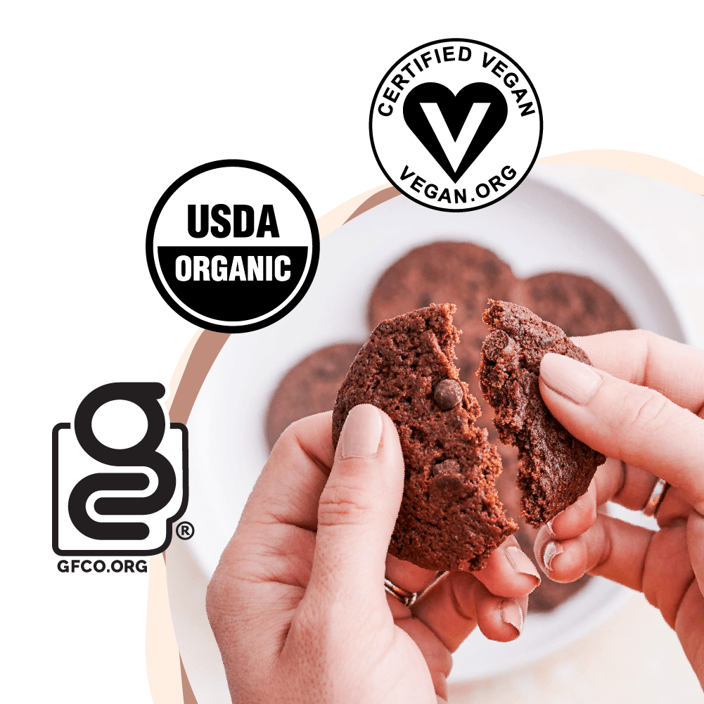 individually wrapped Skout Organic Double Chocolate Soft Baked Cookies