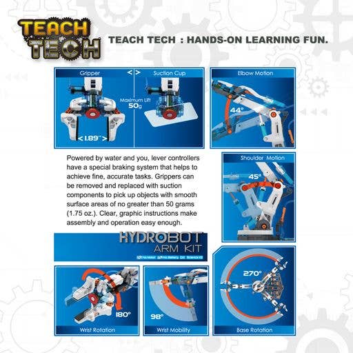 Teach Tech HydroBot Arm Kit
