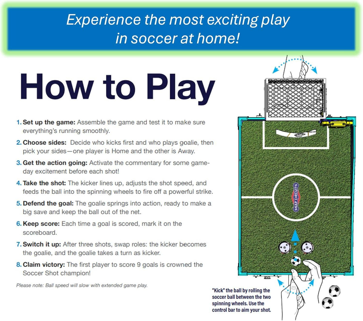Snap Circuits® Soccer Shot Game