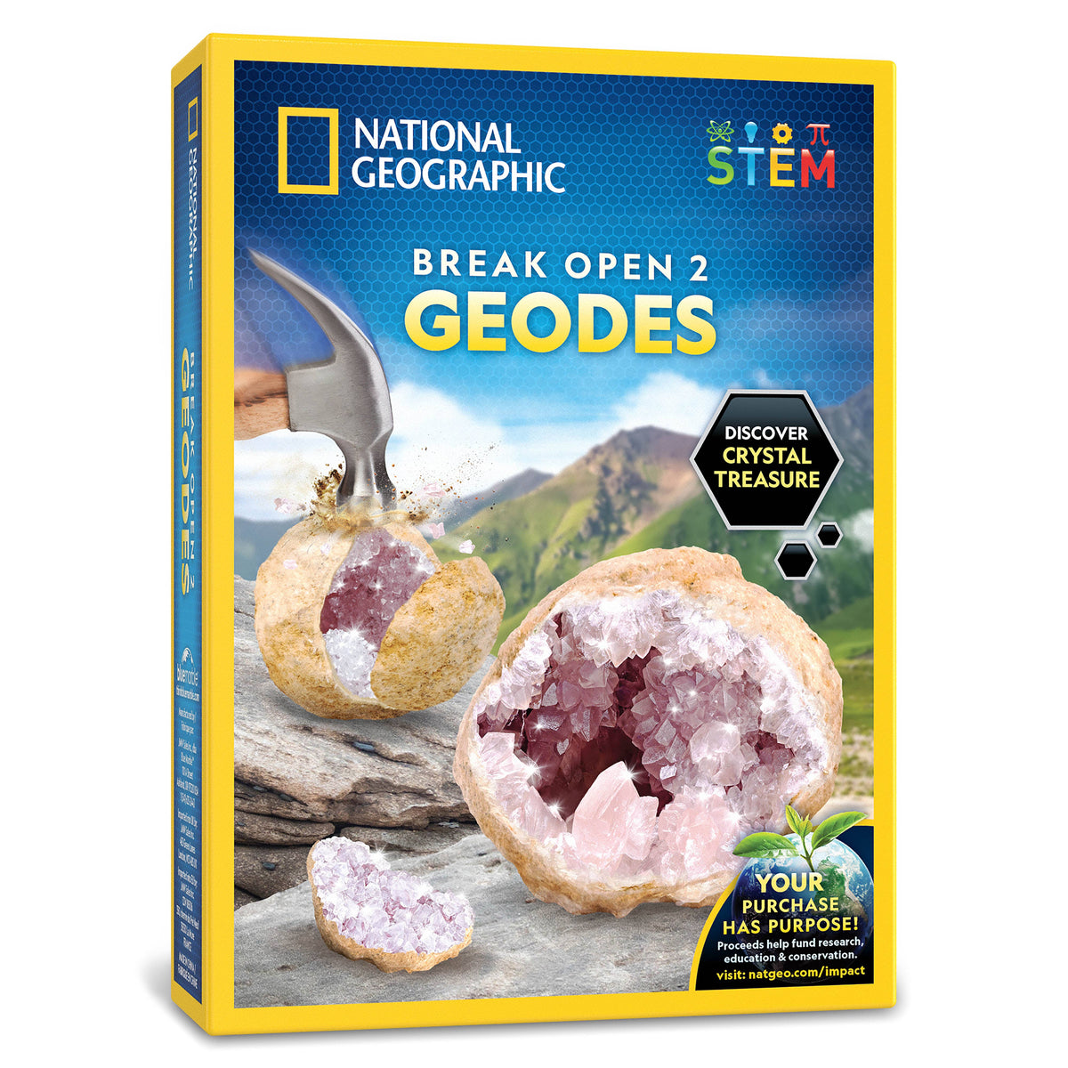 National Geographic Break Open 2 Geodes, Ages 8+