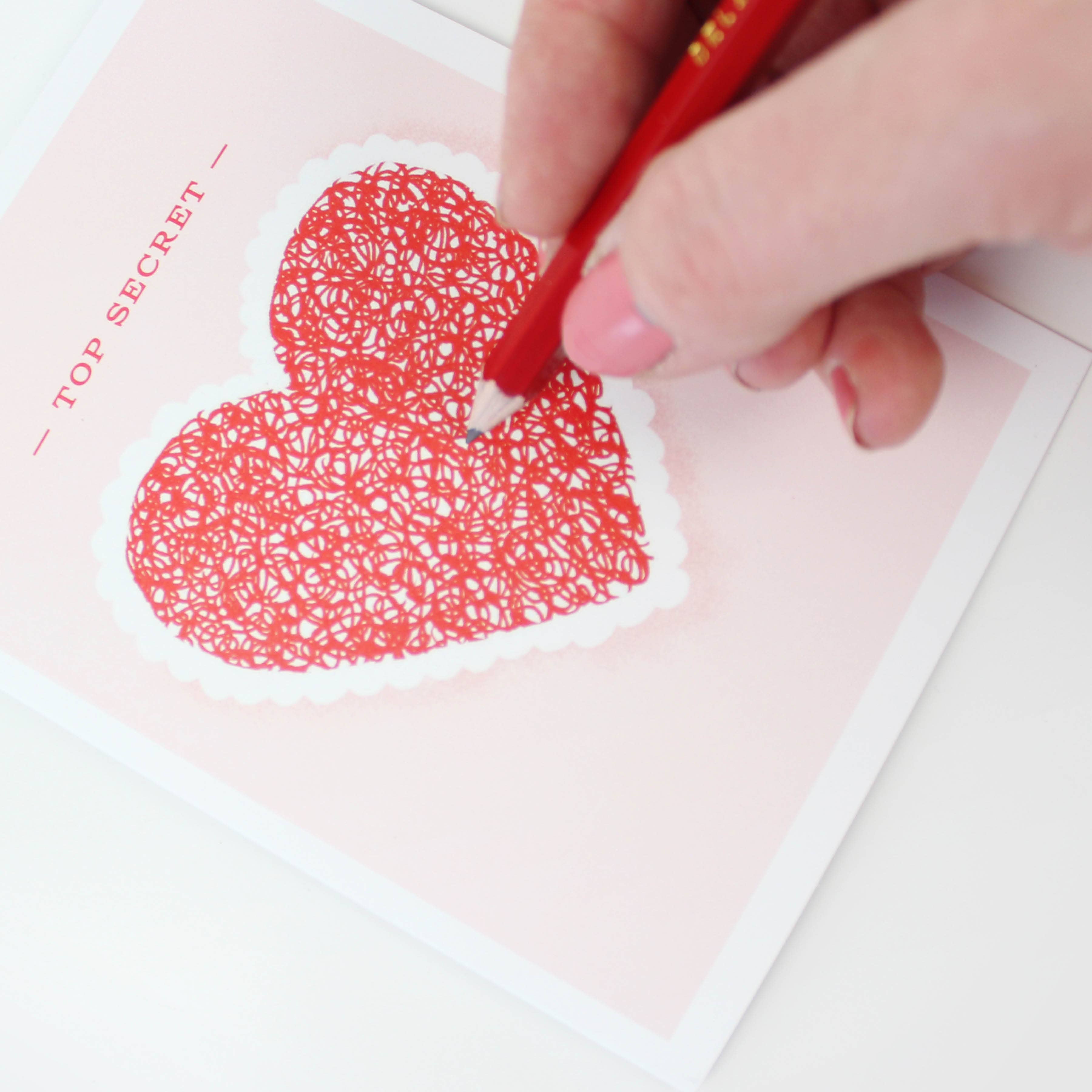 Decoder Card - Top Secret Heart/Love
