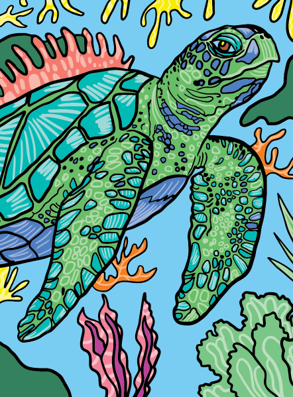 FlowArt - Color-to-Reveal -Animals