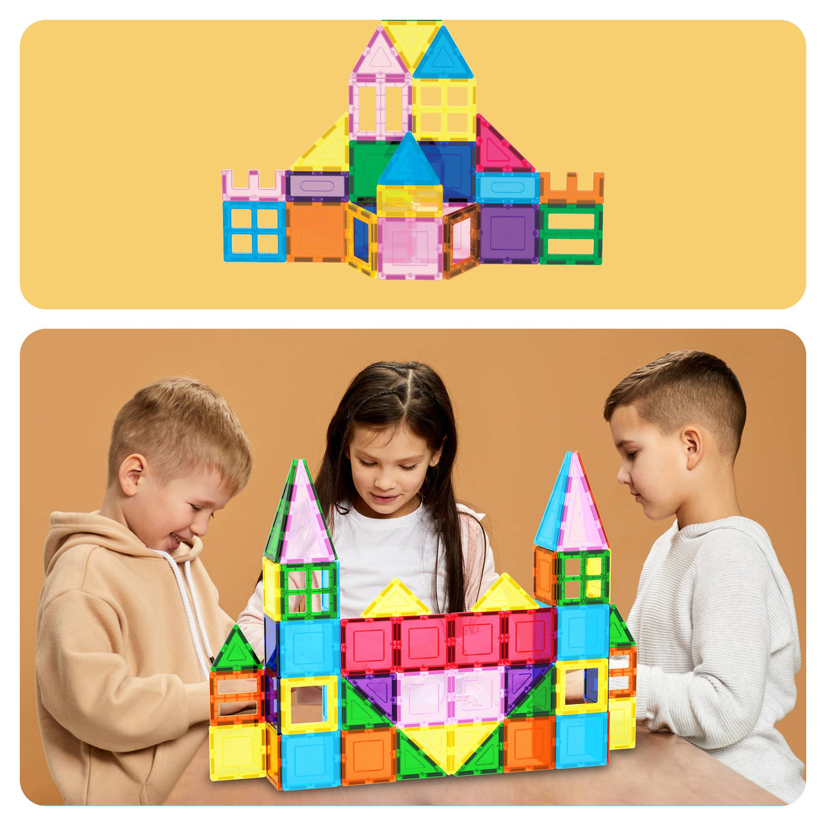 PicassoTiles 101pc Magnetic Tile Building Blocks