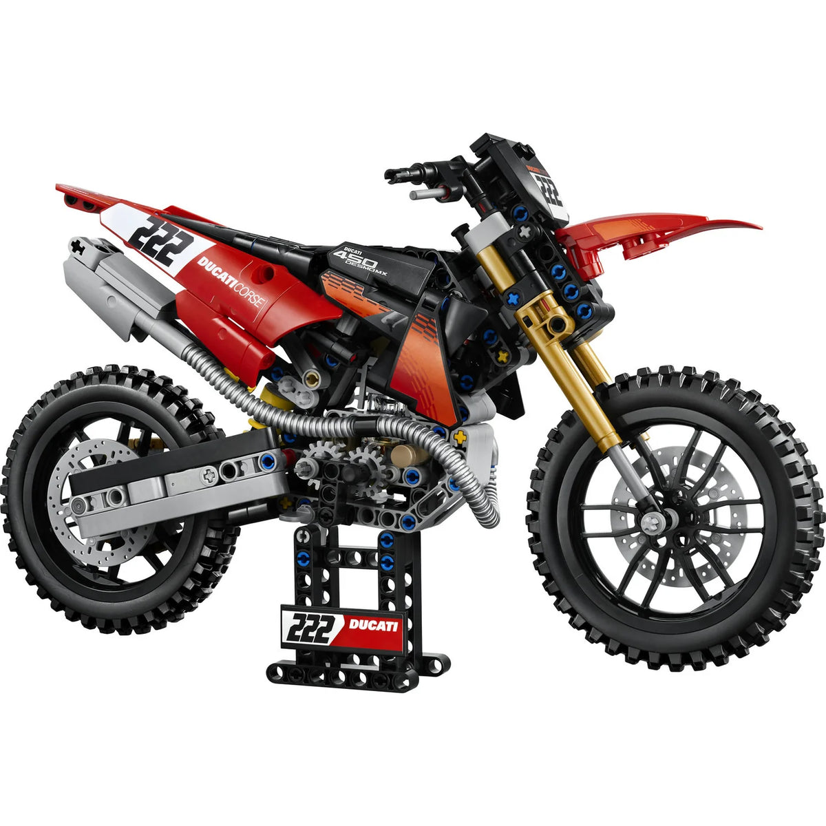 LEGO® Technic™ Ducati Desmo450 MX Factory Motorcycle (42238)