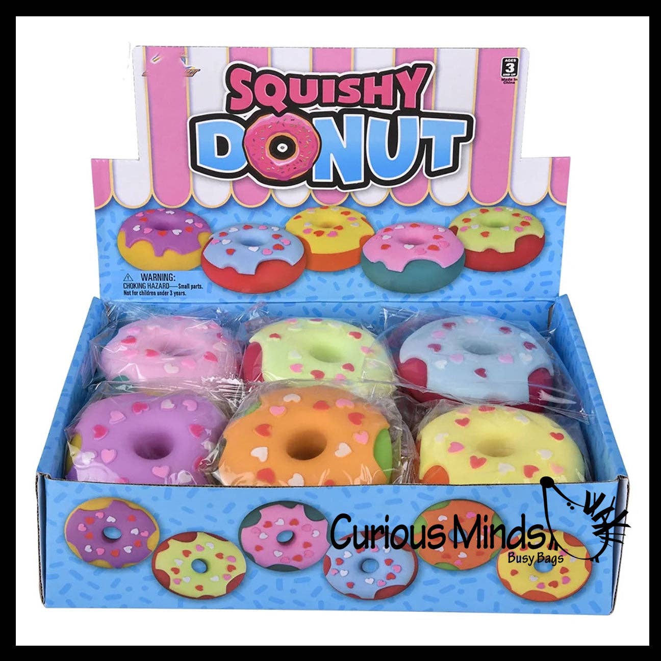 Doughnut Soft Doh Filled Stretch Ball with Removable
