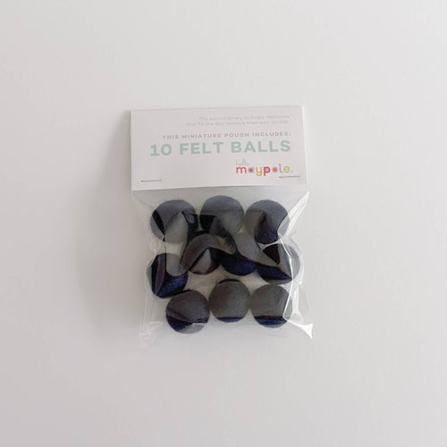 10 Felt Balls - Color Variety Slingshot Refill - Crafts