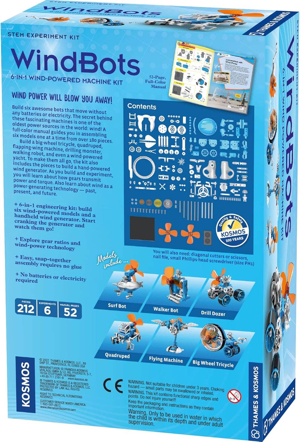 Thames & Kosmos WindBots 6-in-1 Engineering STEM Kit