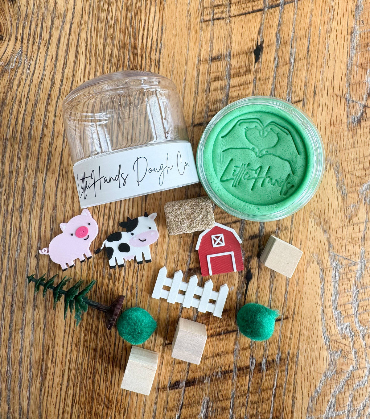 Farm Playdough To-Go Jar