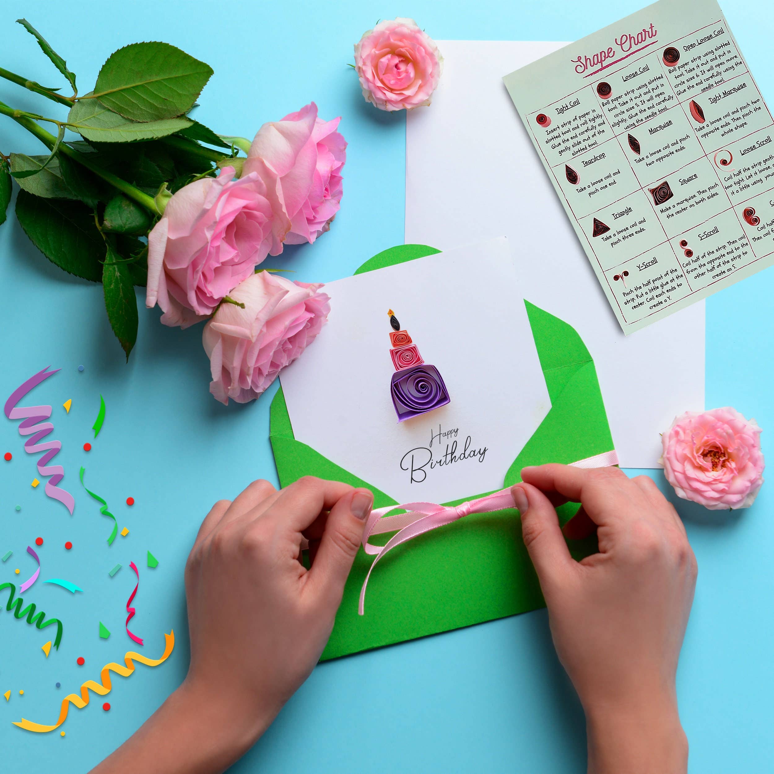 Beginner's Quilling Kit - DIY Craft Kit for Kids + Adults