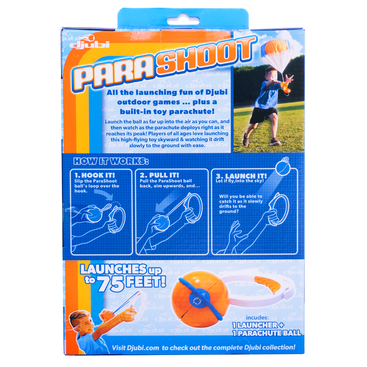 Djubi Parashoot - Outdoor Solo Launching Toy for Kids!