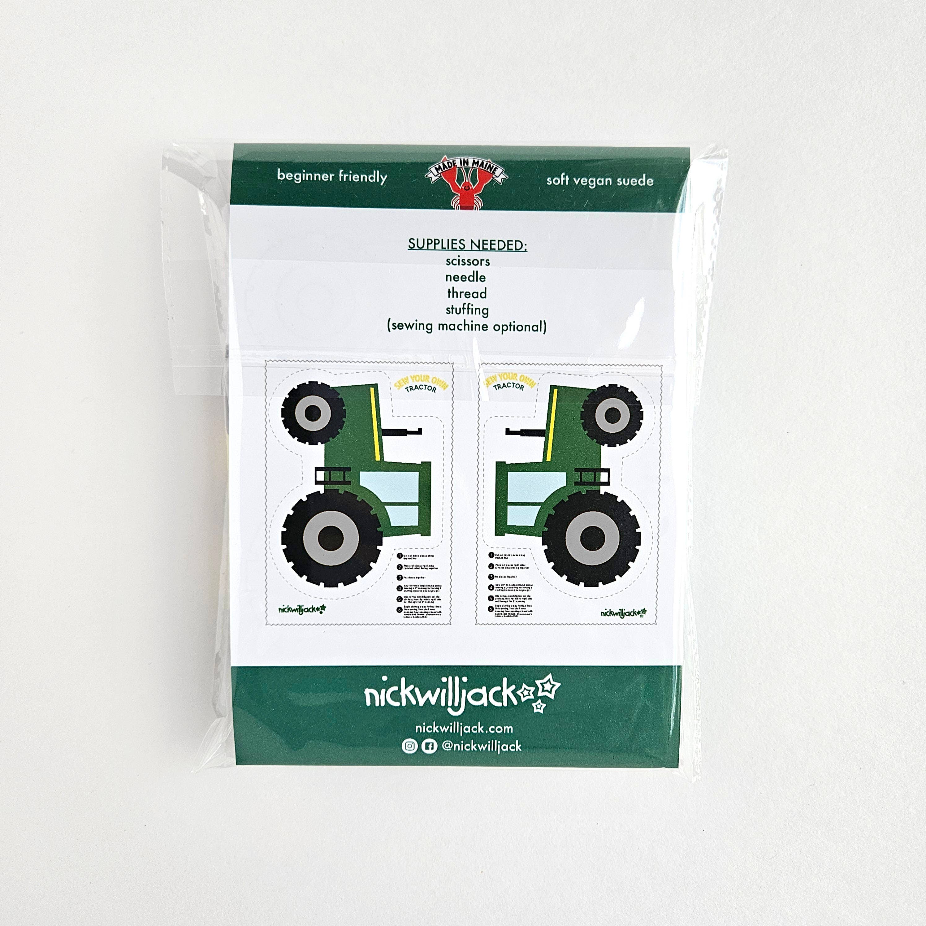 DIY Farm Tractor Sewing Kit