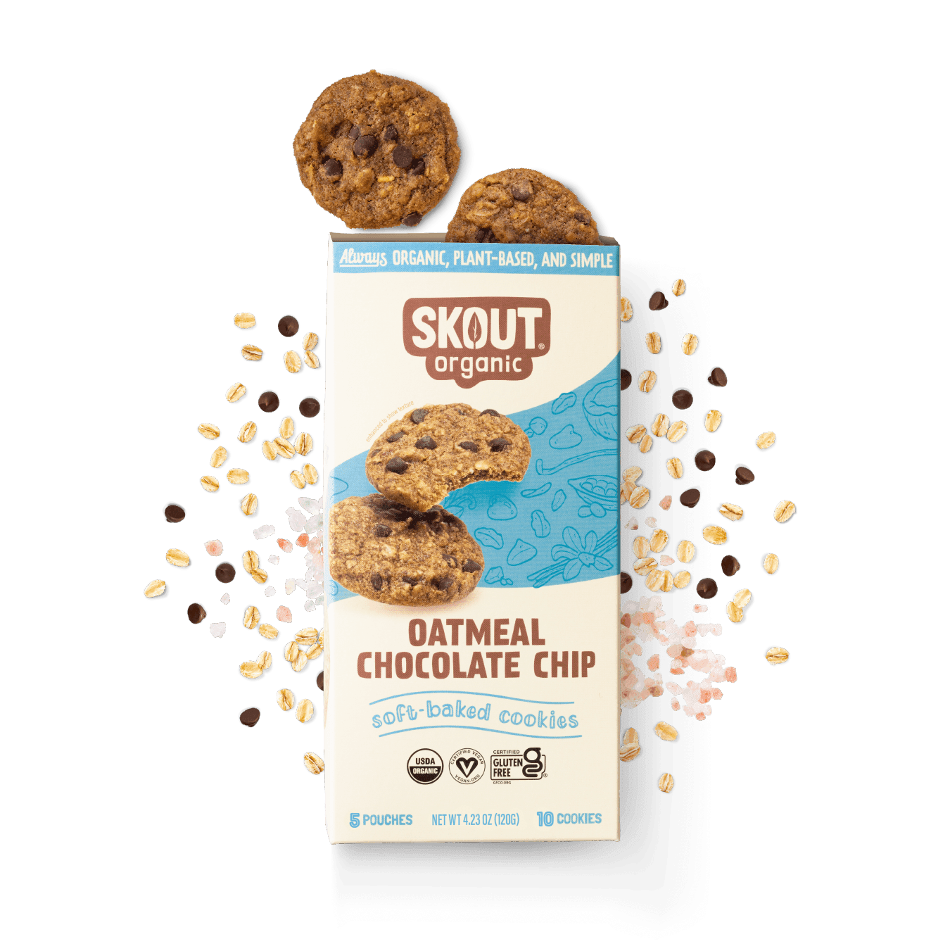 Skout Organic Oatmeal Chocolate Chip Soft Baked Cookies