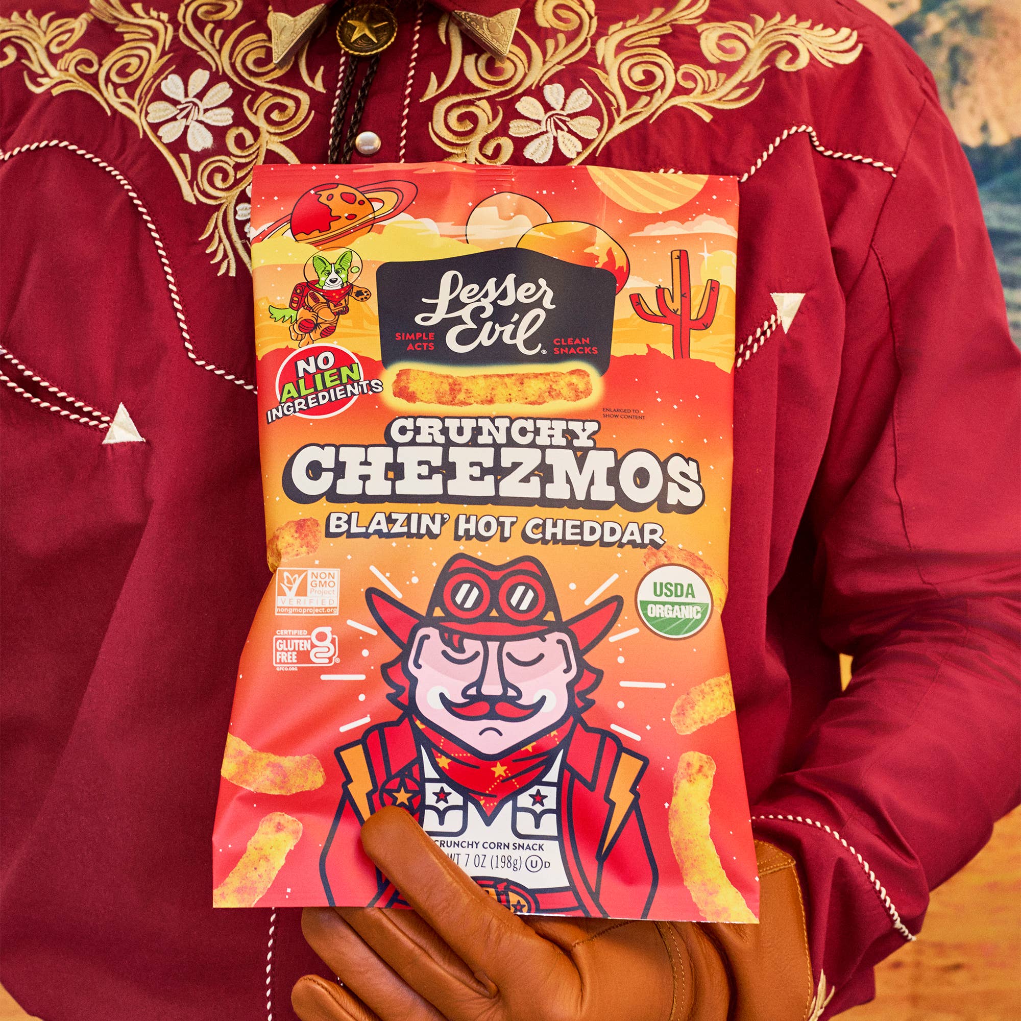 Cheezmos, Blazin' Hot Cheddar 7oz
