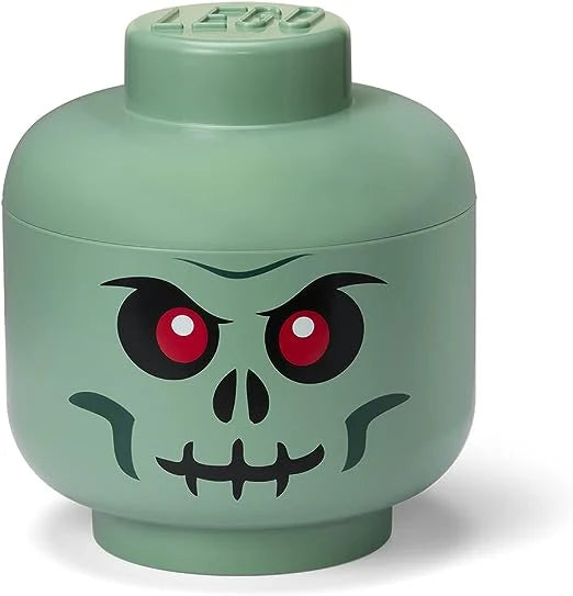 LEGO Storage Head Large Green Skeleton