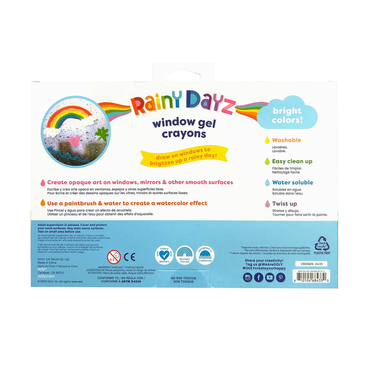 Rainy Dayz: Gel Crayons (Set of 10)