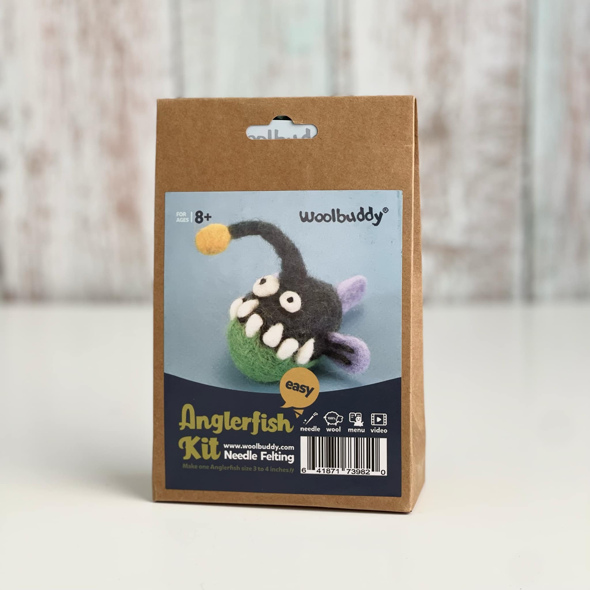 DIY Needle Felting Kit -Anglerfish