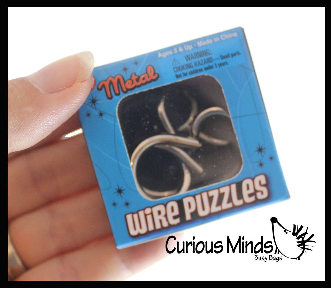 1 Mini Metal Wire Brain Teaser Puzzles - Individually Wrappe