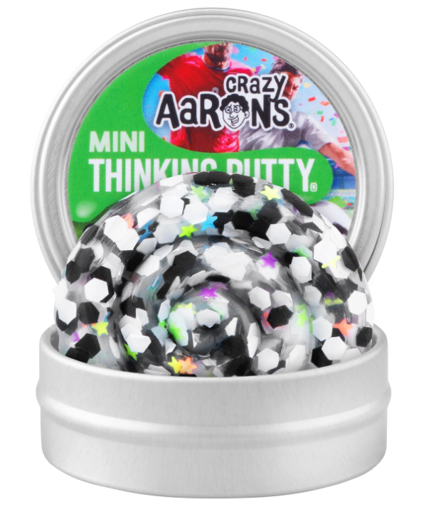 Crazy Aaron's 2" Thinking Putty Mini Tin - Futbol/Soccer