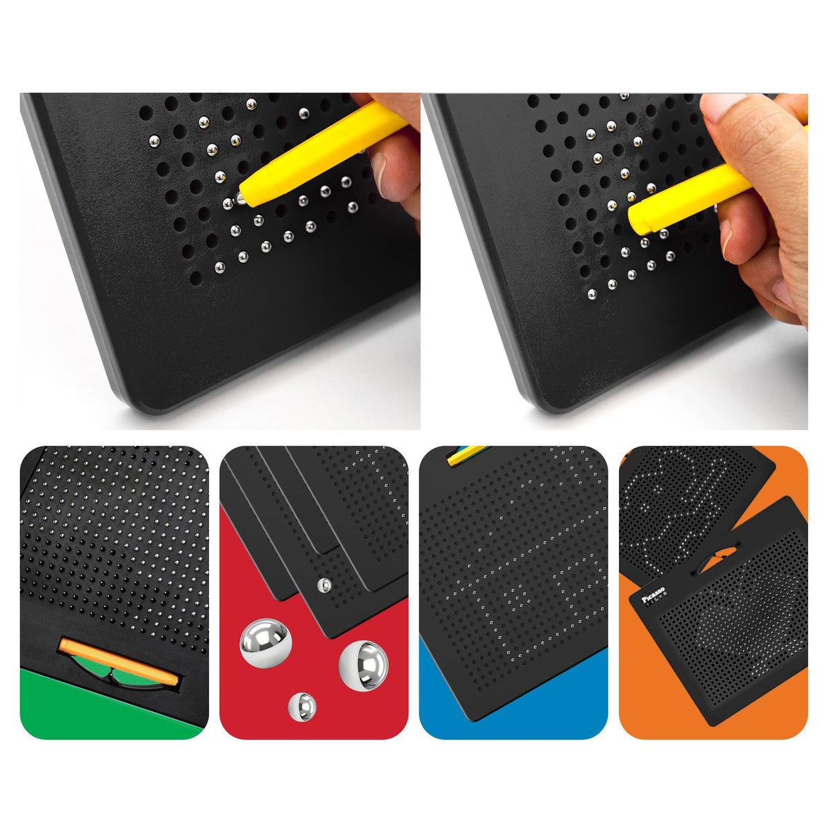 PicassoTiles 2PK Magnetic Educational Drawing Tablet Pad