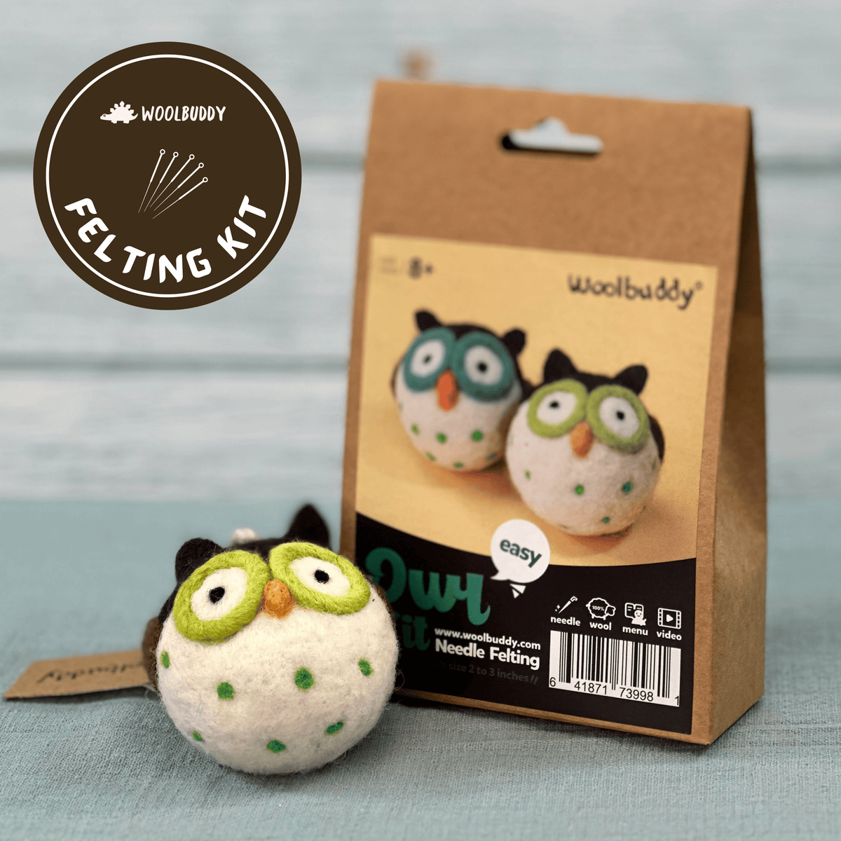 DIY Needle Felting Kit - Owl