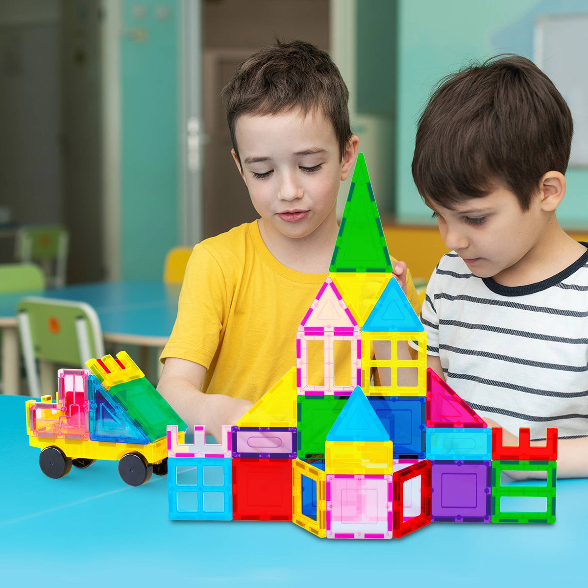 PicassoTiles 101pc Magnetic Tile Building Blocks
