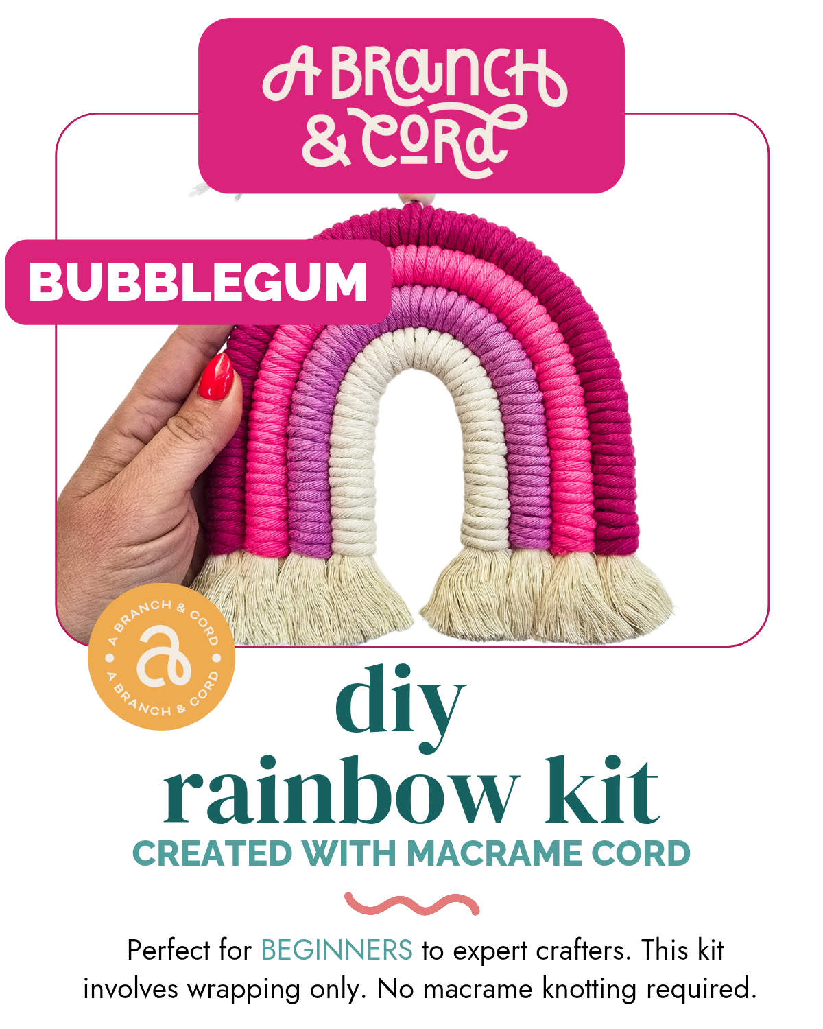 DIY Macrame Rainbow Kit – Fun, Giftable Craft for All Ages