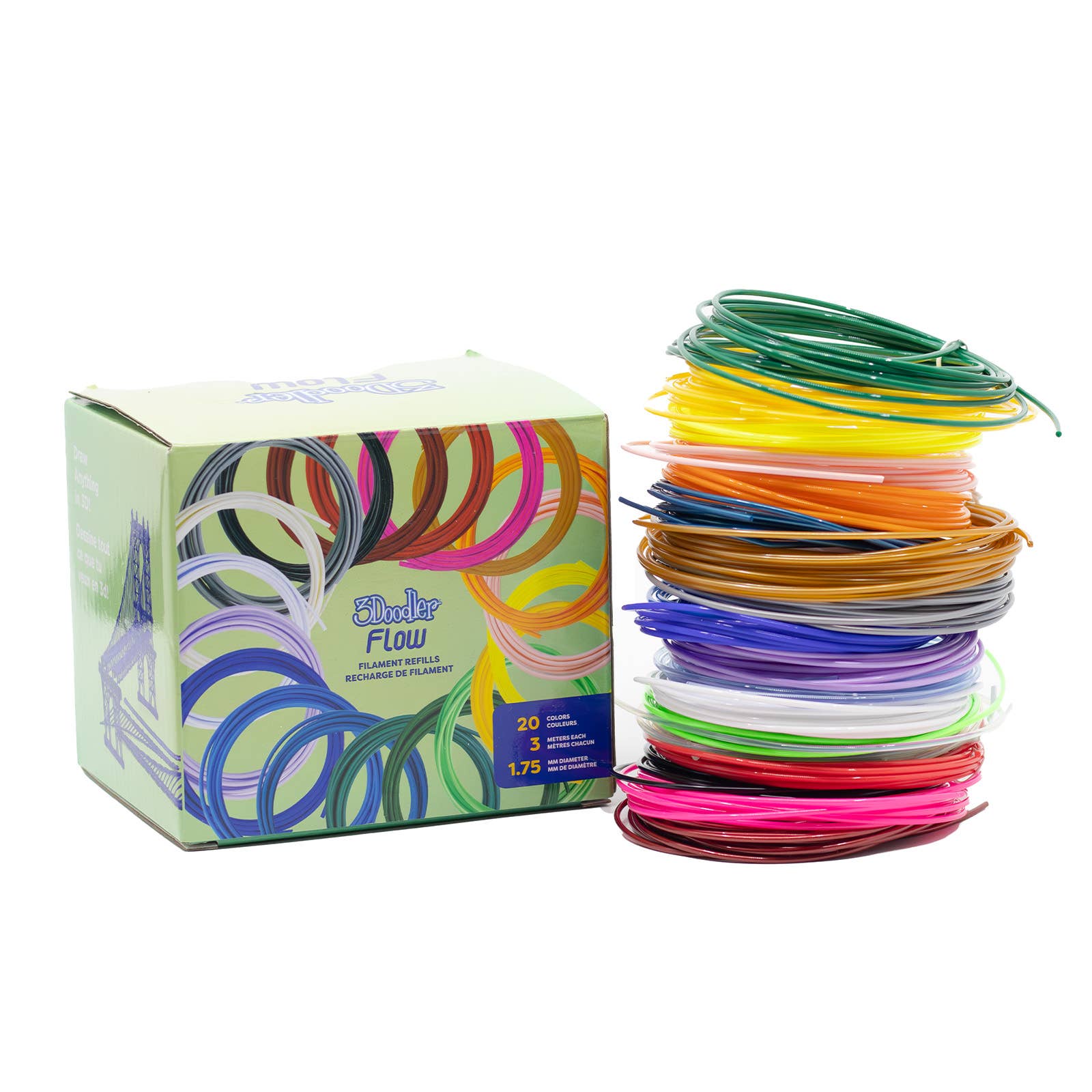 3Doodler Flow Plastic Filament Refill Box (1.75mm)