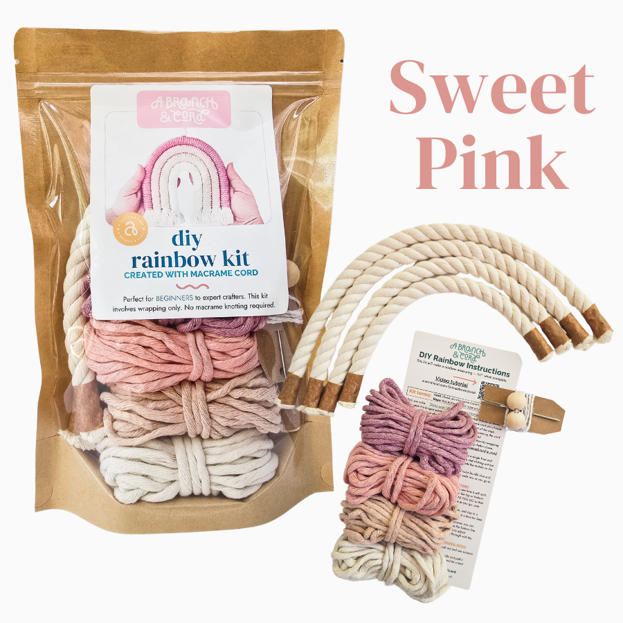 DIY Macrame Rainbow Kit – Fun, Giftable Craft for All Ages