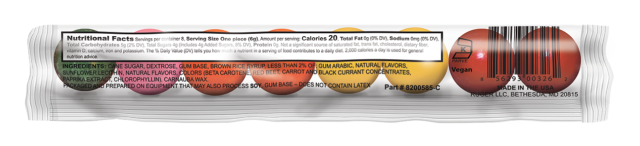 Tree Hugger Bubble Gum Fantastic Fruit tube