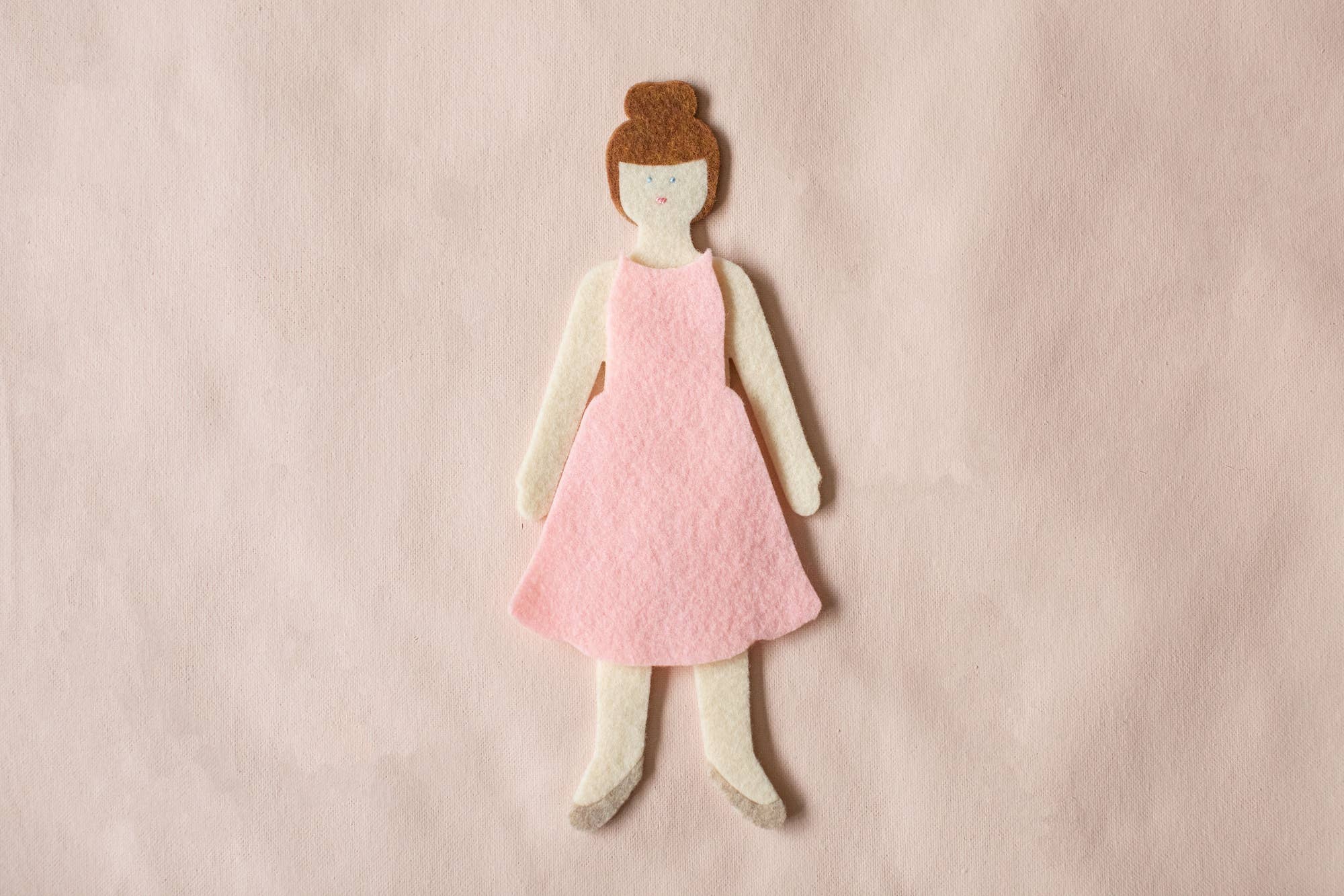 Felt Doll - Starter Girl in Cinnamon
