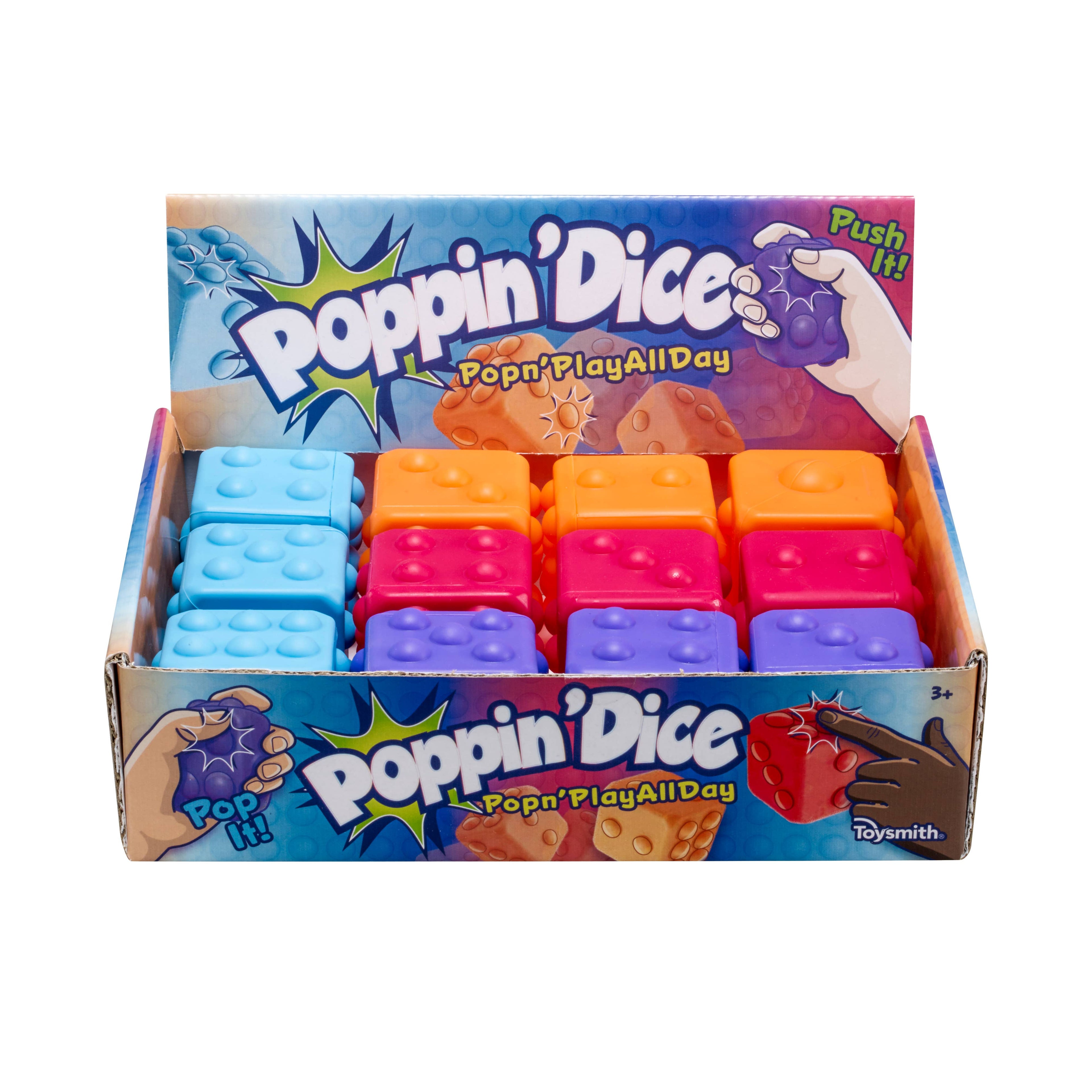 Poppin' Dice - Satisfying Fidget Toy, Assorted Colors