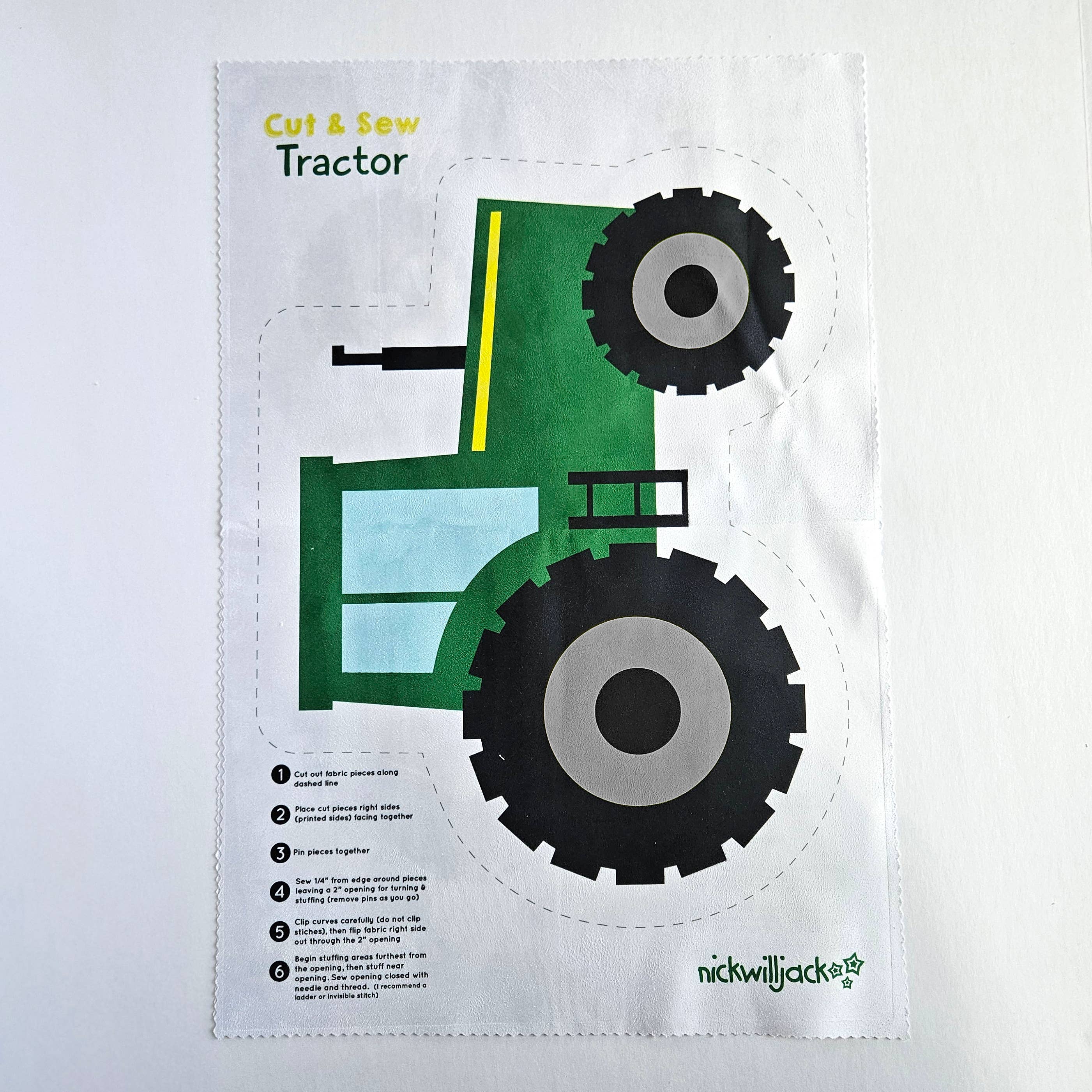 DIY Farm Tractor Sewing Kit