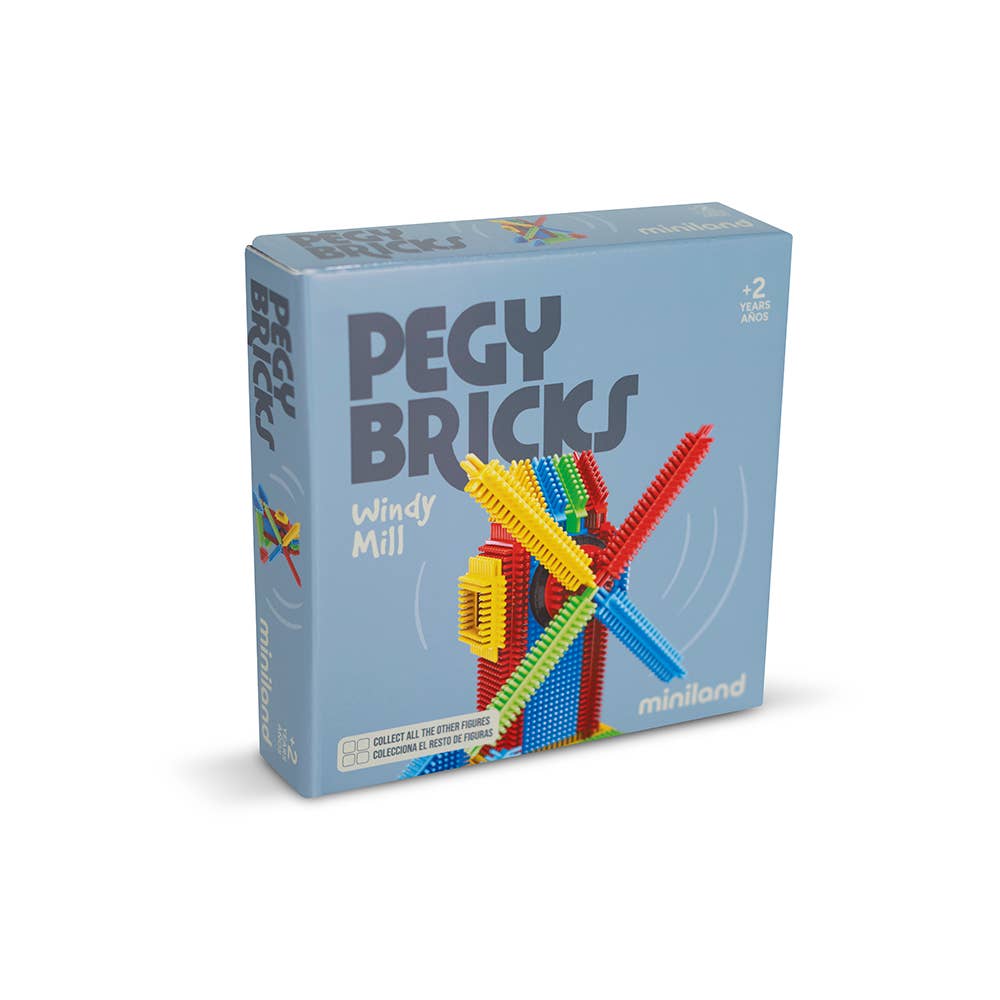 Pegy Bricks Interlocking Building Set: WINDY MILL