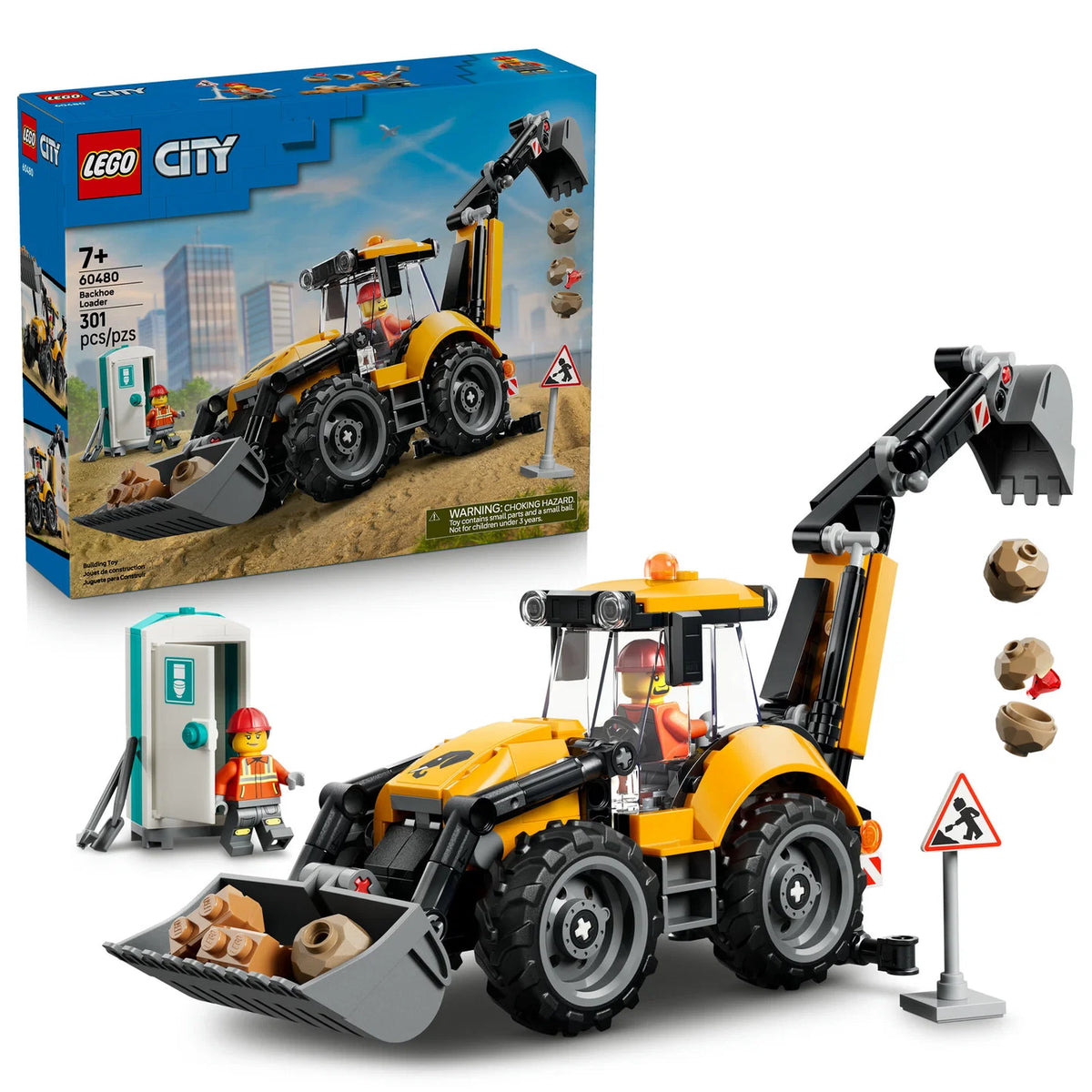 LEGO® City Yellow Backhoe Loader (60480)