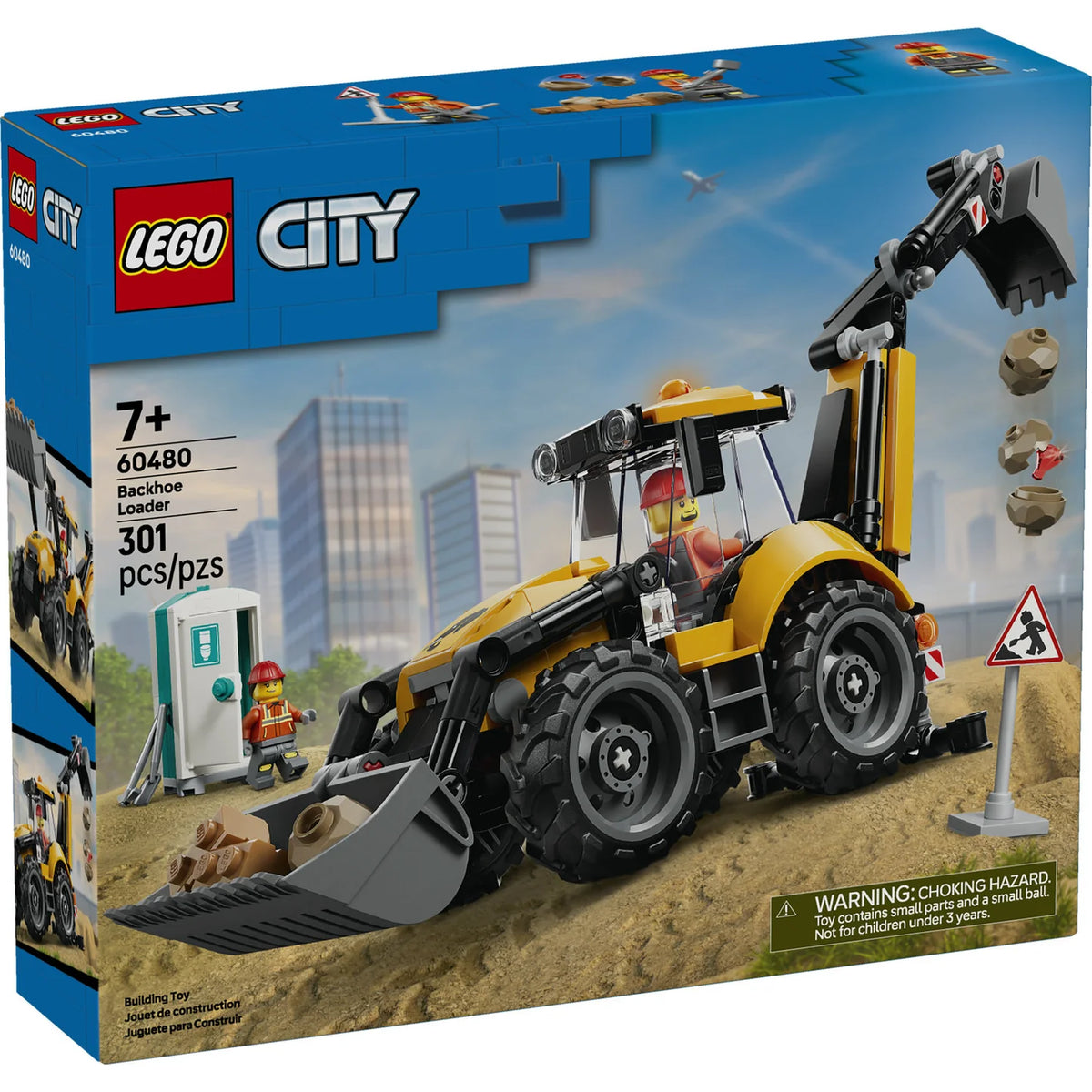 LEGO® City Yellow Backhoe Loader (60480)