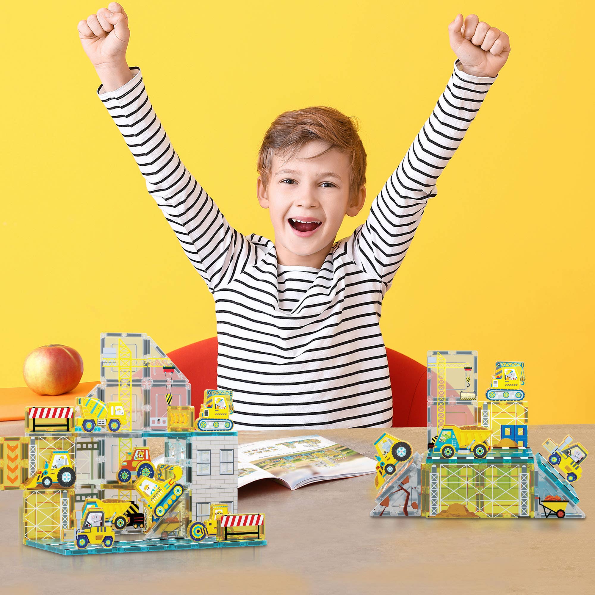 PicassoTiles Idea Book for Toy Magnet Building Tile Set
