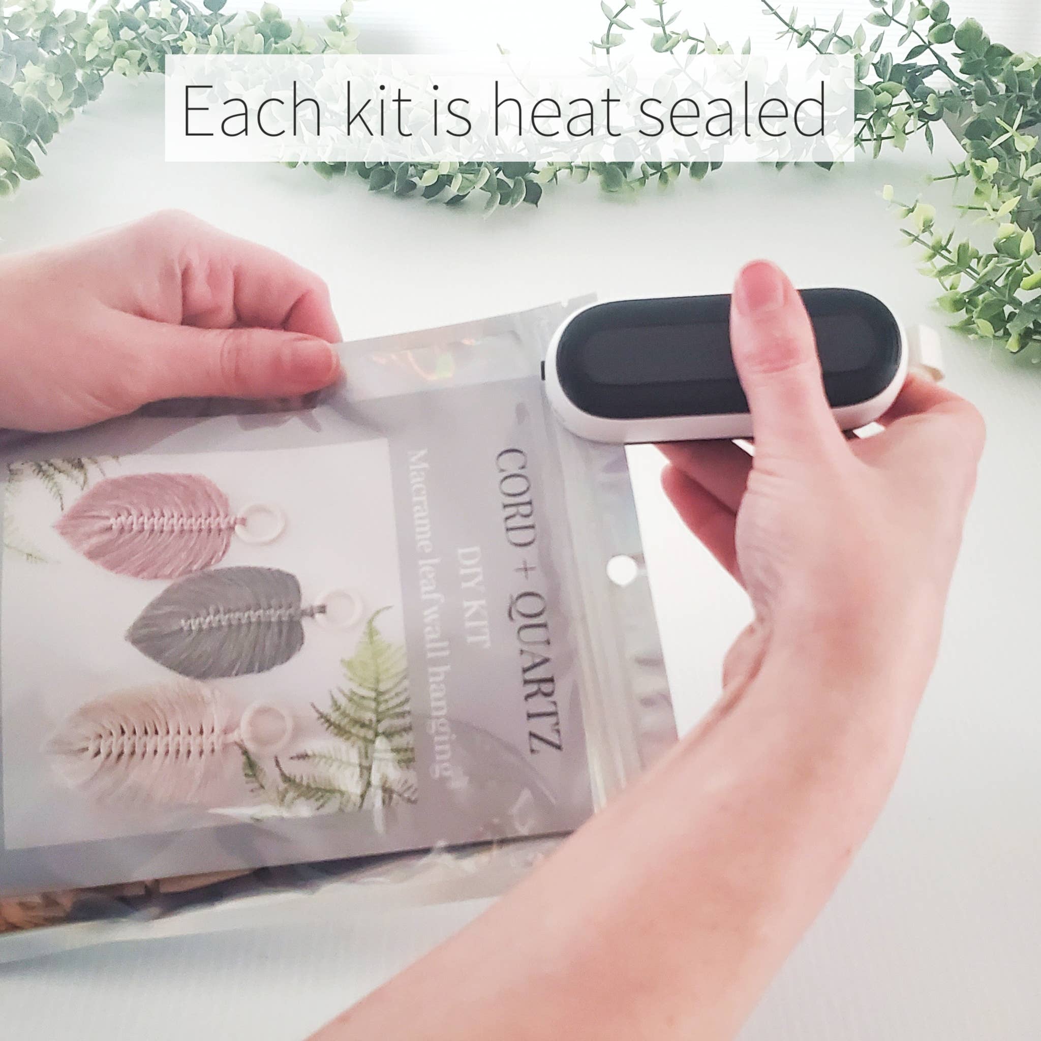 Macrame DIY leaf kit. Perfect for resell.
