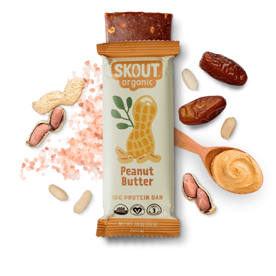 Skout Organic Peanut Butter Protein Bar | Kids | Snack Bar