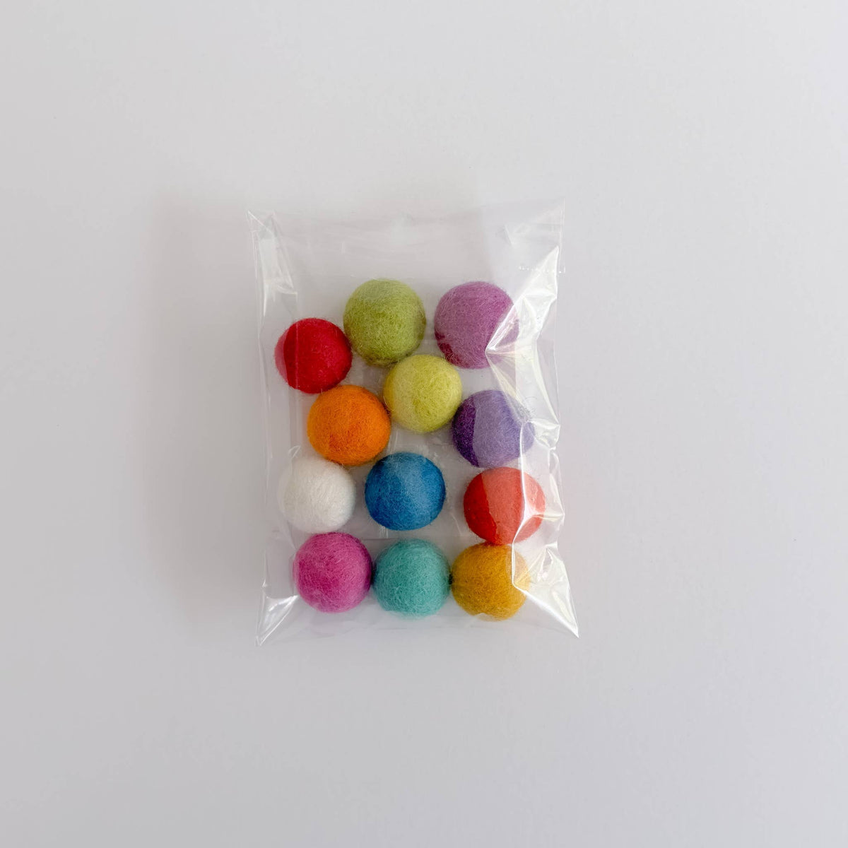 12 Felt Balls - Brights Slingshot Refill - Crafts