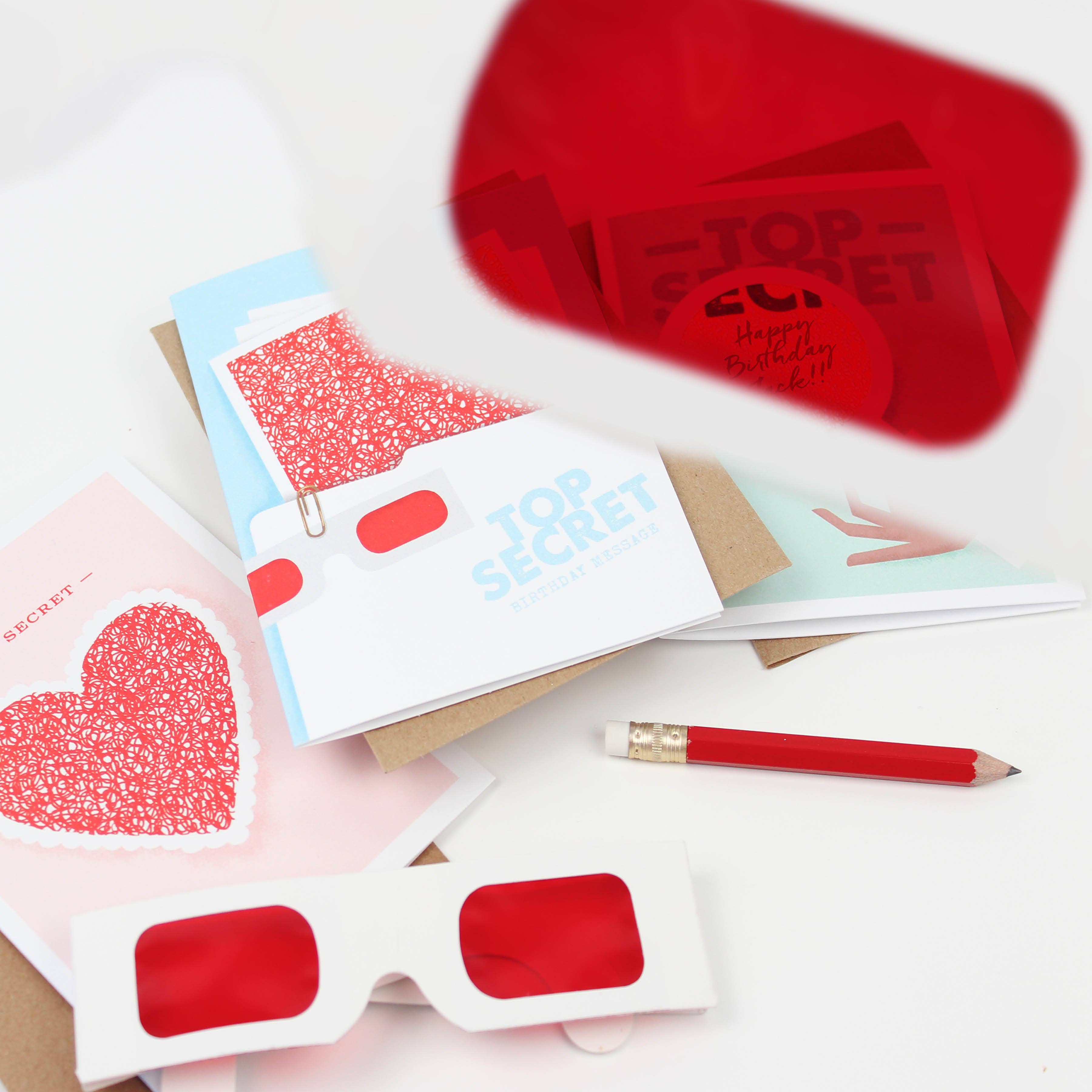 Decoder Card - Top Secret Heart/Love