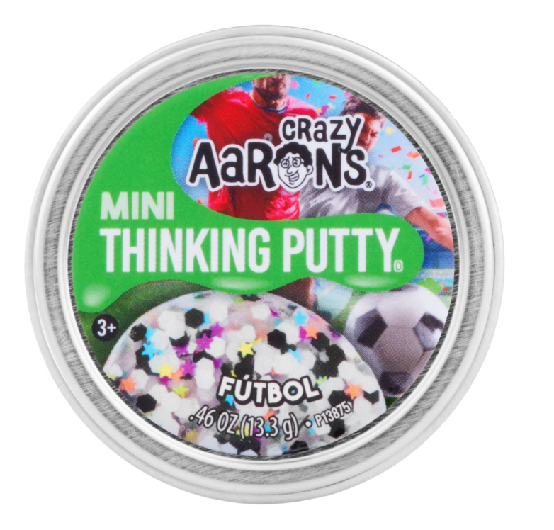 Crazy Aaron's 2" Thinking Putty Mini Tin - Futbol/Soccer