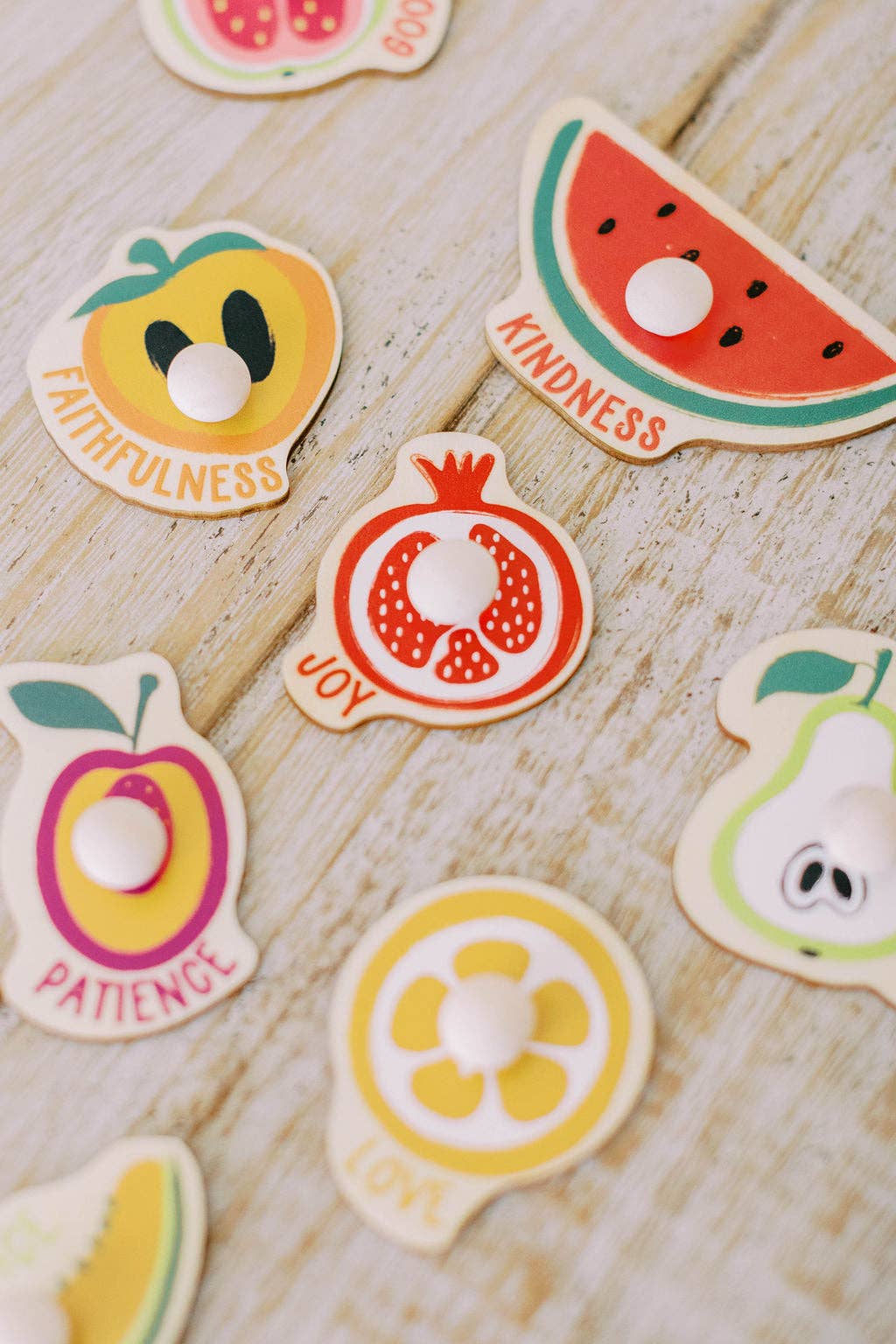 Fruit of the Spirit Wood Puzzle with Scripture