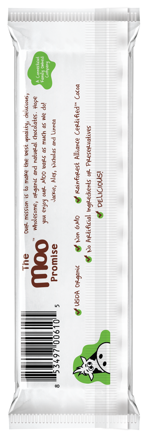 Organic Rice Crisps & Milk Chocolate Large Bar,  1.4 oz